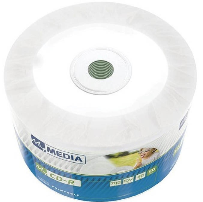Диск MyMedia CD-R 700MB 52X Wrap Full Printable ( Без шпинделя-50шт) 69206